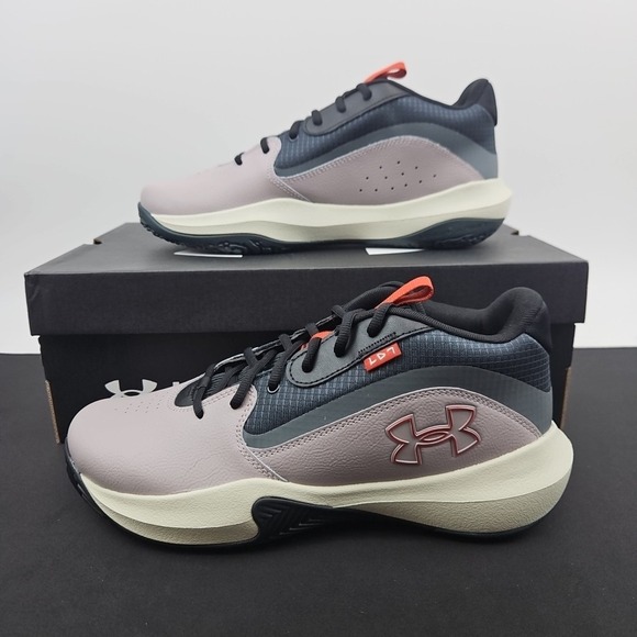 Under Armour Lockdown Tetra Gray Basketball Shoes 3028512-101